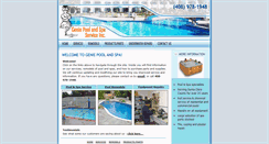 Desktop Screenshot of geniepoolandspa.com